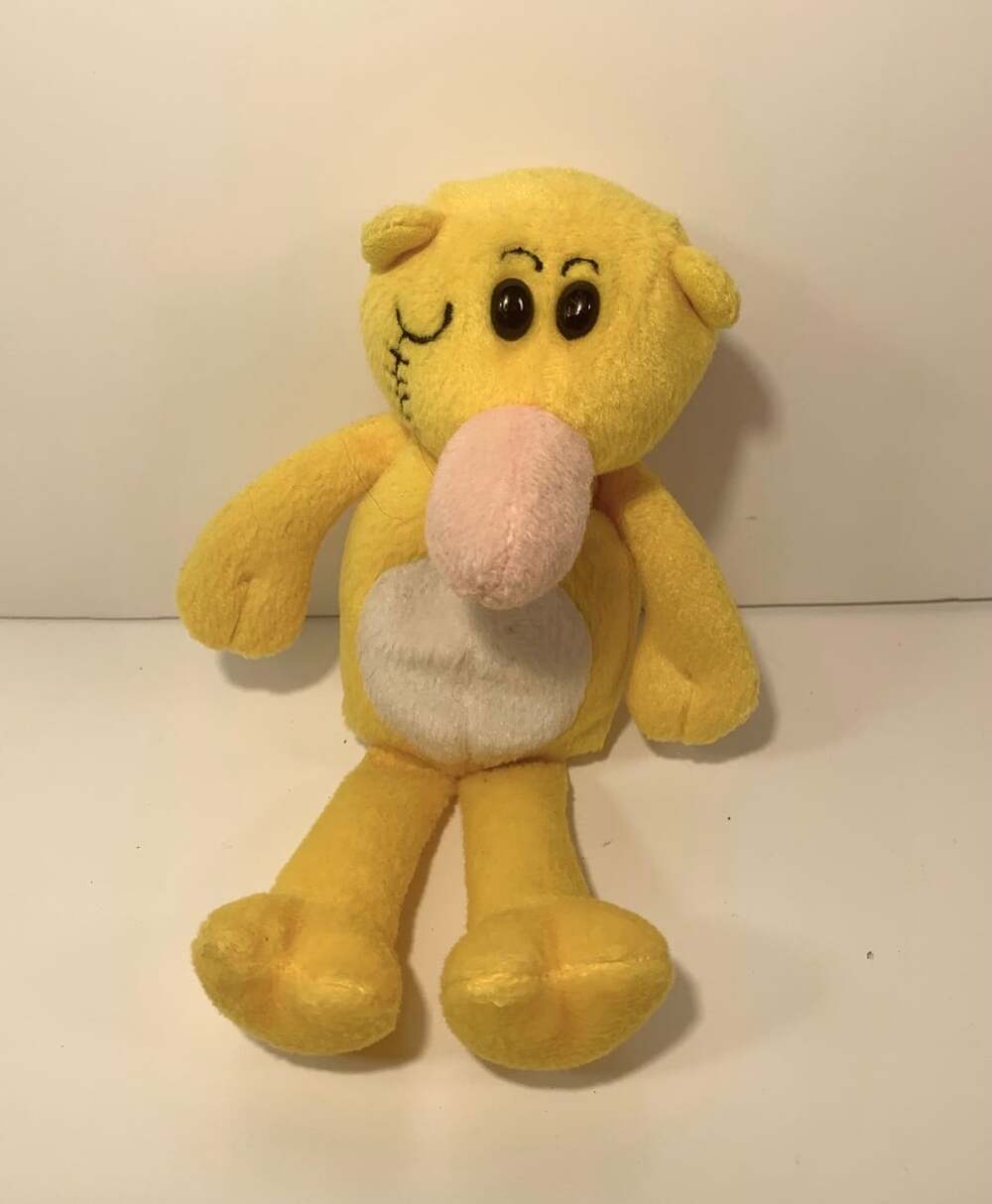 Eugene The Jeep yellow plush 7in from Popeye cartoon 1999